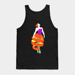 Orange peel ballerina dance Tank Top